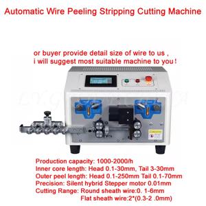 LY 904 자동 원형 플랫 외장 와이어 전기 필링 스트리핑 절단기 4 바퀴 4.3 인치 터치 스크린 제어