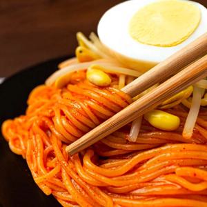 매콤 달콤 비빔쫄면 2인분 탱탱한 면발+고추장 베이스 특제 비빔소스! (해썹인증)