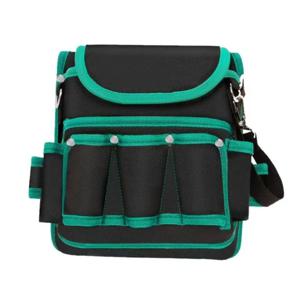 산업용 전기 기술자 도구 허리 벨트, 헤비 듀티 캔버스 멀티 포켓 목수 수리 허리 가방, 내구성 있는 수납 정리함