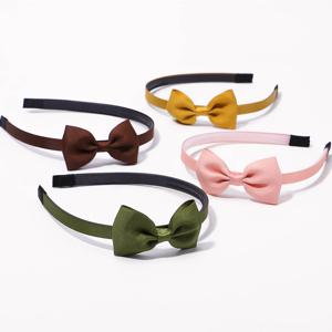 1pcs 귀여운 솔리드 컬러 리본 수제 머리 활 아기 소녀 머리띠에 대 한 헤어 밴드 20 색상 귀여운 어린이 아기 헤어 액세서리