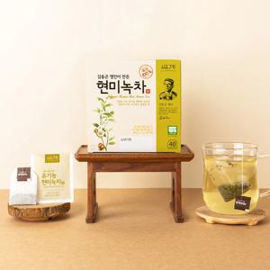 쌍계명차 일반티백 현미녹차 40티백 x 3개