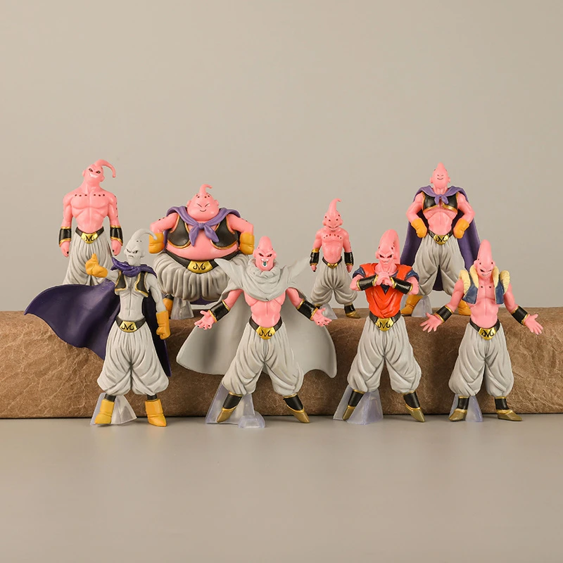 8 개/대 드래곤 볼 Z Majin Buu 그림 장난감 DBZ 슈퍼 사이어인 액션 입상 애니메이션 컬렉션 PVC 모델 인형 생일 선물 아이