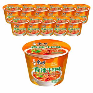 [공식수입인증정품] 캉스푸 향라우육향 중국식품 컵라면 108g, 12개, 1박스