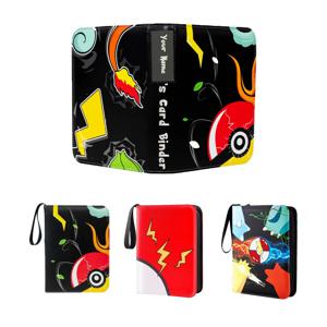 트레이딩 카드 바인더 400 포켓 맞춤형 분류 가능한 카드 컬렉션 바인더 포켓몬 카드 책 홀더 50 슬리브