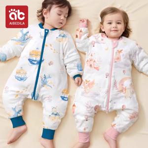 AIBEDILA 아기 두꺼운 스플릿 레그 침낭, 분리형 슬리브 포함, 소년 소녀 어린이 침낭, 가을 겨울