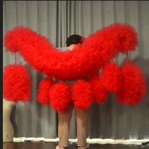 자이언트 tulle boas 패션 무대 공 파티 클럽 푹신한 프릴 boas 목도리 랩 tippet cappa 오페라 케이프 웨딩 액세서리 맞춤