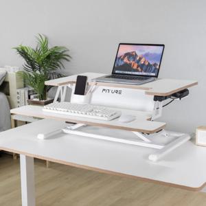 화이트 10월말 출고) 핏쳐 전동식 높이 조절 모션데스크 상판 800mm EA1