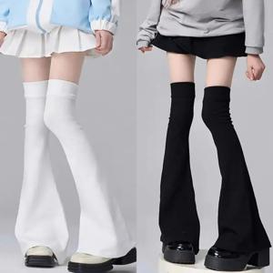 레그 스타킹 뿔 모양 커프스 니삭스 오버 니 Y2K 일본 스타일 양말 탄력 슬리밍 섹시 액세서리