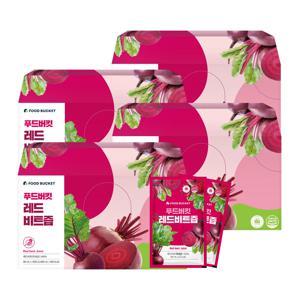 푸드버킷 물없이 착즙한 레드비트즙 30포,4박스