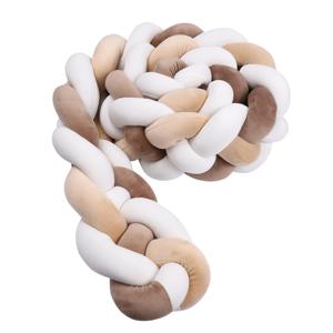 1M-3.6M 소년 소녀를위한 아기 끈 범퍼 매듭 베개 쿠션 4 끈으로 묶은 어린이 침대 보호대 cuna para bebe 룸 장식