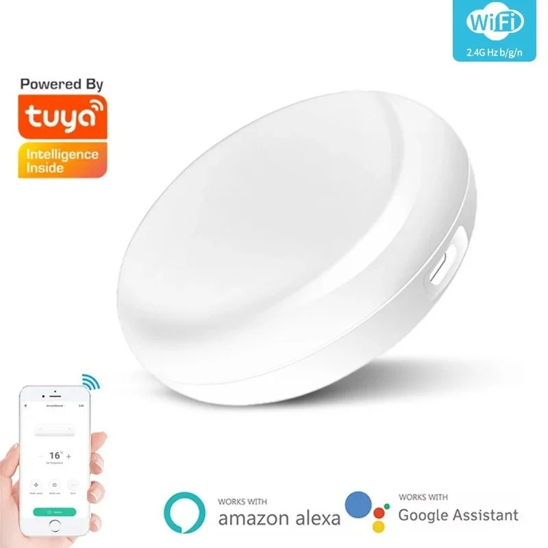 TV 에어컨 용 스마트 홈 제어용 Tuya 스마트 WiFi IR 원격 범용 Alexa Google Home Yandex Alice와 함께 작동