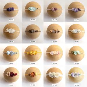 신생아 모자 사진 소품 액세서리 헤드 플라워 수제 머리 장식 꽃 아기 소녀 사진 소품 용 꽃 머리띠