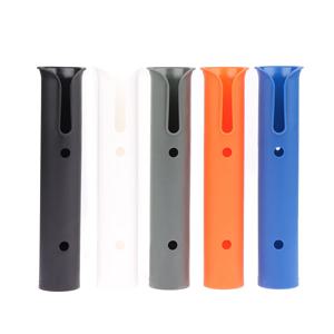 보트 플라스틱 낚싯대 랙 거치대, 휴대용 경량 스피닝 내구성 폴 튜브 마운트 브래킷, 소켓 랙 액세서리, 1 개