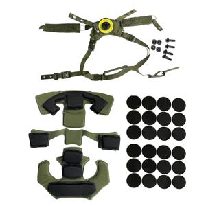 전술용 패스트 MICH 웬디 헬멧 액세서리: 라이너 패딩 키트, 턱끈, 조절식 다이얼 서스펜션 + 볼트/나사