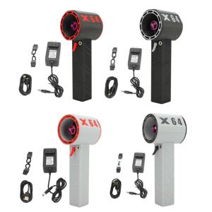 X64 전기 먼지 송풍기 브러시리스 모터 11 블레이드 64MM 강력 터보팬 무단계 조절 충전식 제트 드라이 블로워