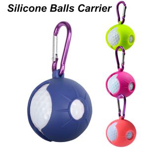 골프 공 보호 커버, 실리콘 휴대용 파크 골프 공 슬리브 거치대, 버클 골프 훈련 보조기구, 소형 허리 가방