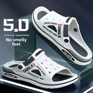 패션 샌들 방수 슬리퍼 여성 신발 여름 야외 슬라이드 부드러운 단독 정원 신발 실내 간호 나막신 샌들