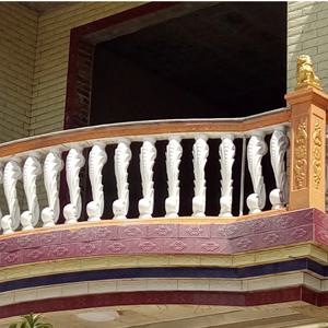 Summer Breeze 여름철 브리즈 콘크리트 밸러스터 몰드, 내구성 캐스트 제자리 펜싱, 정원용 발코니 난간 건설, 90cm, 34.5 인치