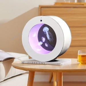 전문가용 데스크탑 해파리 실린더 O형 해파리 수조 미니 수조 다채로운 조명 수족관 수조 수족관 액세서리