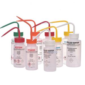 250ml 500ml 안전 세척 병 아세톤 에틸 알코올 메탄올 이소프로판올 증류수 화학 시약 실험 병