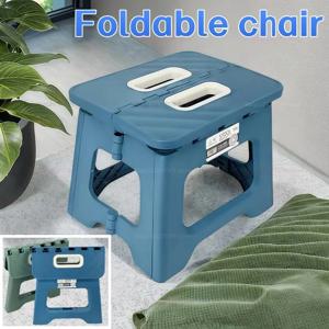 경량 접이식 캠핑 의자 소형 휴대용 야외 낚시 의자 캠핑 피크닉을위한 휴대용 발판 플라스틱 어린이 벤치