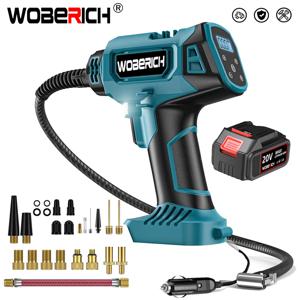 고압 공기 타이어 인플레이터 무선 가정용 자동차 인플레이터 펌프 볼 자동차 전동 공구 마키타 18V 배터리용