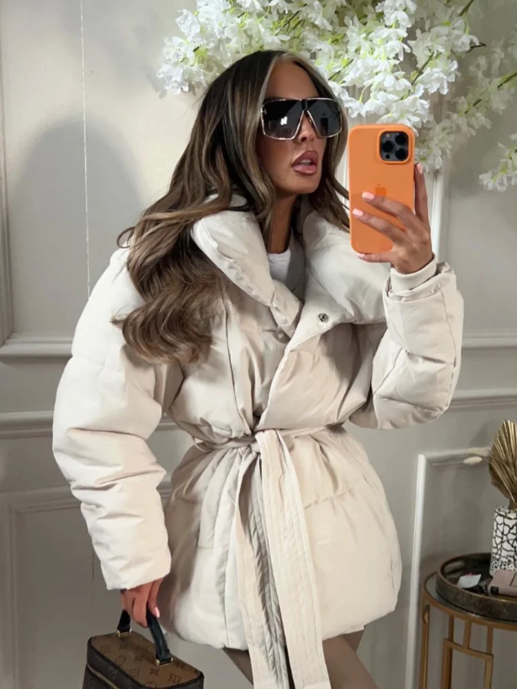 싱글 브레스트 벨트 브라운 스웨이드 오버코트 여성 우아한 라펠 긴소매 롱 코트 2025 가을 신상 여성 데일리 출퇴근 아우터