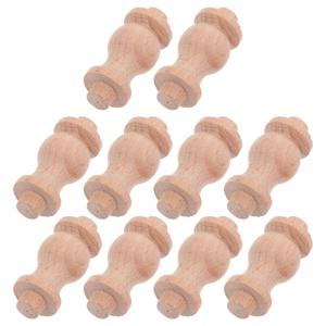 10개 장식 기둥 원목 발루스터 로마 스타일 실내 계단 책상 데크 DIY 공예 장식 계단용
