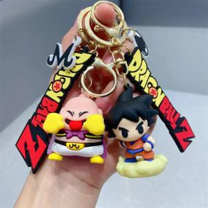 드래곤볼 장식 PVC 만화 애니메이션 피규어 트랭크스 손오공 피콜로 부우 베지터 액션 피규어 키 체인 가방 장식
