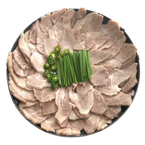 [순대국 육수제공] 삶아나온 슬라이스 목전지 2kg (=원육 4kg)