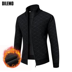 두꺼운 벨벳 집업 신상 브랜드 패션 니트 가디건, 한국 스웨터, 캐주얼 일본 코트 재킷, 남성 의류 2025, 최고 품질