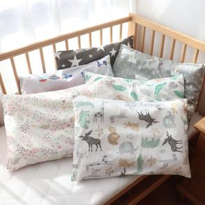 만화 패턴 아기 베개 및 케이스, 어린이 베개 커버, 코튼 베개 케이스, 여아 및 남아용 베개 코어, 30x50cm