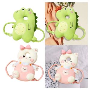 아기 머리 보호대 배낭 부드러운 휴대용 동물 모양 어린이를위한 아기 머리 보호 쿠션 유아 크롤링 어린이 착용