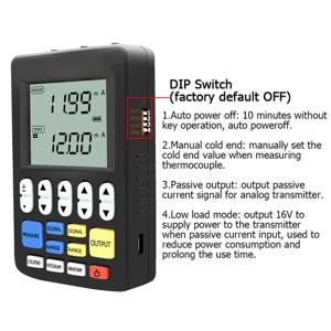 다기능 신호 발생기 4-20Ma 전류 전압 RTD 열전대 신호 소스 휴대용 프로세스 교정기-A32R