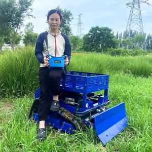 맞춤형 공장 도매 500mm 제로턴 로봇 플레일 골프장 가솔린 크롤러 원격 제어 잔디 깎는 기계