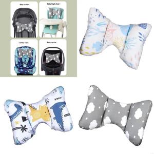 97BC 충격 흡수 유아 머리 목지지 베개 가벼운 통기성 면화 유모차 카시트 및 침대 침대