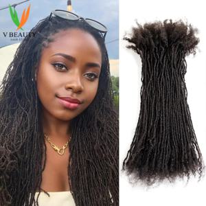 2mm 수제 인터로킹 시스터락스 100% 천연 인모 영구 마이크로 락스 익스텐션 자연스러운 소프트 드레드락