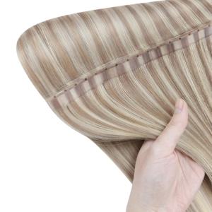 모레수 버터플라이 웨프트 헤어 익스텐션 PU 홀 웨프트 양면 지니어스 웨프트 번들 핸드타이드 웨프트 인비저블 위브 여성용