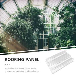 투명 유기 유리 패널 웨이브 구조 균열 방지 스타일리시한 조화로운 외관 온실 지붕 패널