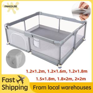 7 가지 옵션 크기 거품 보호 장치가있는 대형 어린이 놀이터 아기 안전 울타리 아기를위한 어린이 공 구덩이 놀이터 아기 놀이터