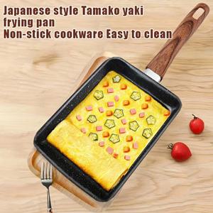 다마고야키 일본 오믈렛 팬, 붙지 않는 계란 팬, 스킬렛 직사각형 다마고 팬, 작은 계란 프라이팬, 요리 도구 포함