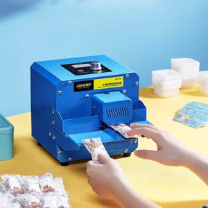 미니 알루미늄 호일 플라스틱 필름, PE 코팅 종이 가방 실러, 롤러 씰링 기계, 110 V, 220V