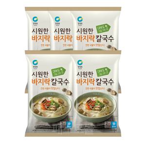 청정원 시원한 바지락칼국수 366g 5개