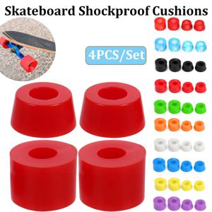 4PCS 스케이트 보드 충격 방지 쿠션 세트 스쿠터 부싱 충격 패드 롱 보드 4 바퀴 충격 흡수 장치 스케이트 보드 용품