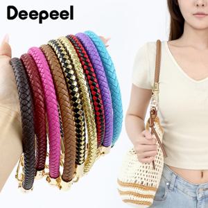 1Pc Deepeel 40-60cm PU 가죽 가방 스트랩 핸드백 핸들 체인 여성 가방 어깨 벨트 금속 버클 교체 액세서리