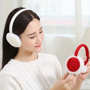 여성용 겨울 따뜻한 플러시 니트 귀마개, 패션 귀마개, 귀 워머 액세서리 선물, 소녀 모피, 겨울 귀 워머, 머리띠