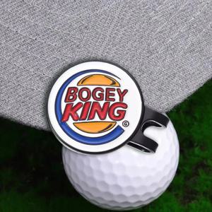 Bogey Ball King 크리 에이 티브 골프 모자 클립 마그네틱 골프 공 마커 캡 클립 골프 애호가를위한 유행 장식 보석 선물