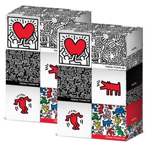 한예지 키스해링 천연펄프 미용티슈 230매 12입 1박스