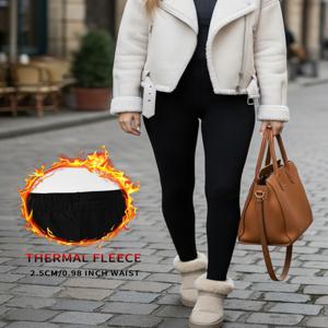 여성용 플리스 안감 보온 바지 겨울 활동용 레깅스 러닝, 요가 운동 및 추운 날씨에 적합한 편안함 제공