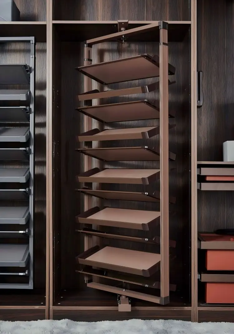 공간 절약 360 °   회전 신발장, 다층 신발 홀더 보관 주최자, 내장 높이 조절 가능한 신발 캐비닛 옷장